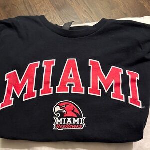 Miami RedHawks Black T-Shirt